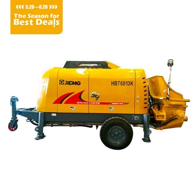 XCMG Offical HBT6013k  concrete trailer pump price for Indonesia